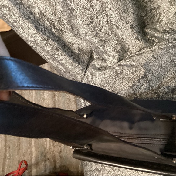 Gucci chocolate brown nylon and leather shoulder bag with silver hardware - Picture 12 of 15